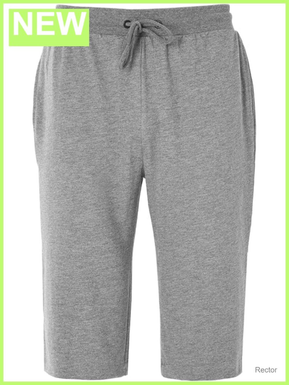 Capri Pants for Men Elastic Drawstring Jogger 3/4 Length Breathable Active